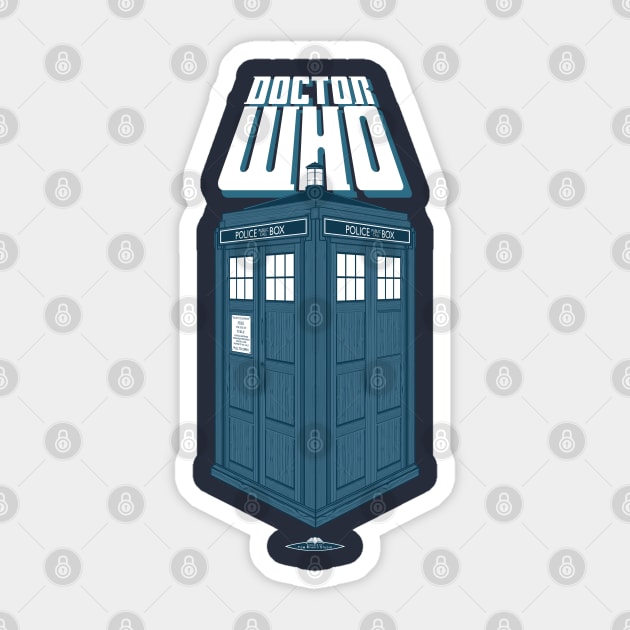 Doctor Who TARDIS Sticker by TomRyansStudio